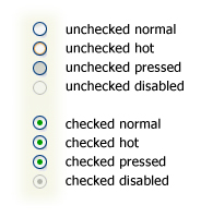 Radio button states